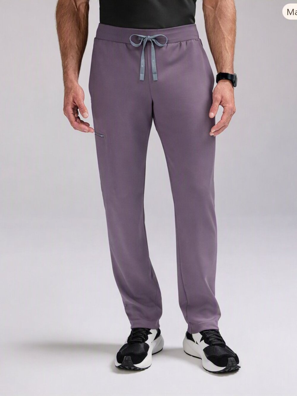 New Figs Men's Norris Straight-Leg Scrub Pant in Plum Size XLT (Retired color)